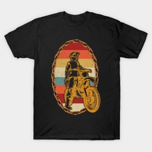 Dirt Bike Motocross Motorcycle Vintage Retro Gift T-Shirt